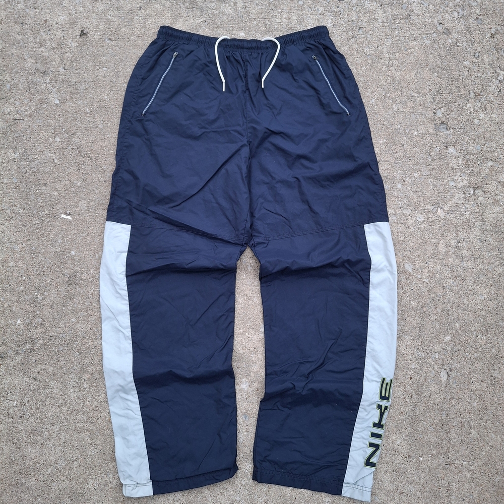 Vintage Y2K Nike Baggy Windbreaker Pants Large